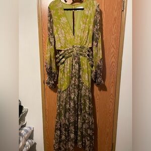 Green ASOS maxi dress